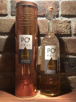 Grappa Italien Veneto Po di Poli Morbida Smooth 0,7 l Flasche in der Geschenkbox